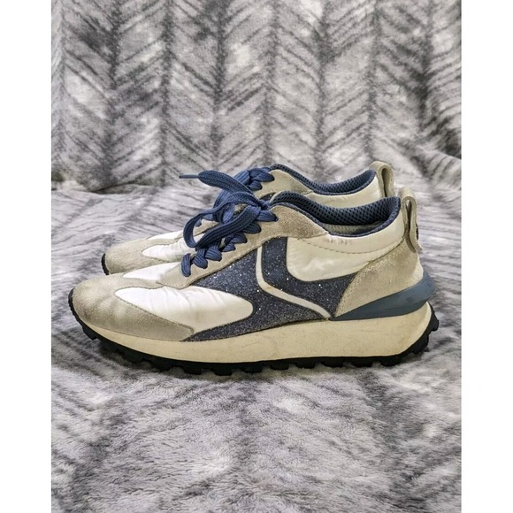 Voile Blanche Shoes - Voile Blanche Qwark Designer Shoes Italy Bedazzle Suede Sneakers Women 37 US 6.5